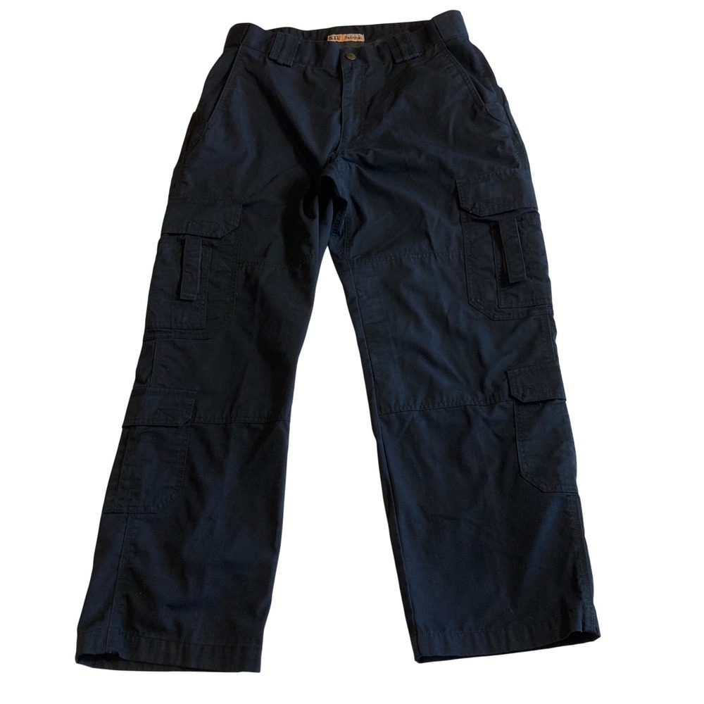 5.11 Tactical Stryke Cargo Pants Mens 34x30 (Fit 31x29) Dark Navy Blue Ripstop
